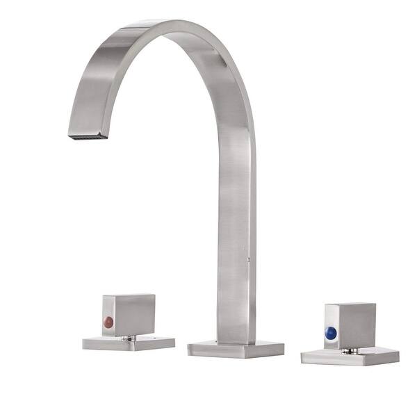 Shop Vibrantbath Waterfall 8 16 Inch 3 Holes 2 Handles Widespread
