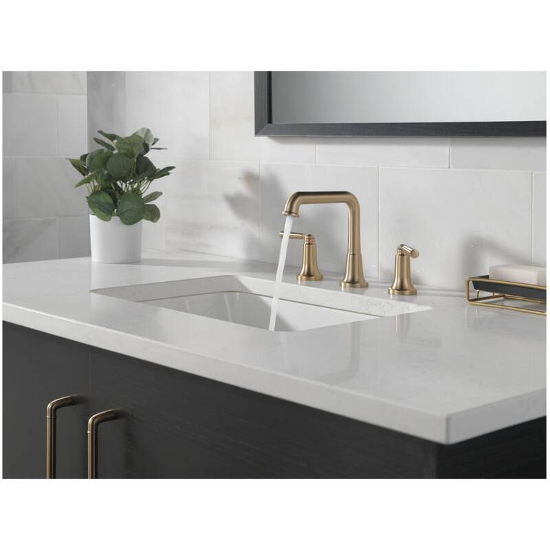 Delta 3536-MPU-DST Saylor 1.2 GPM Widespread Bathroom Faucet with Push