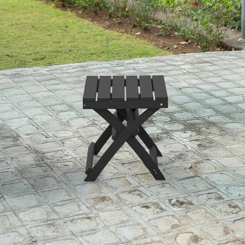 Versailles Quick Assembly All-Weather Outdoor Folding Patio Chair and Table Set - 3-piece
