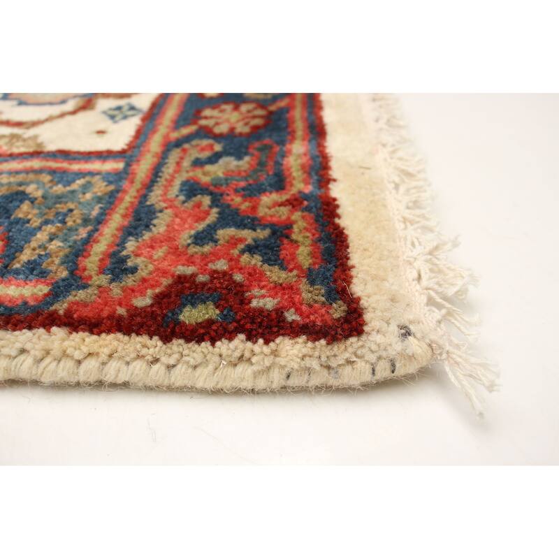 ECARPETGALLERY Hand-knotted Serapi Heritage Cream Wool Rug - 2'7 x 7'11