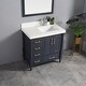 preview thumbnail 36 of 79, Willow Collections 36 in x 22 Aberdeen Freestanding Bathroom Vanity with Right Offset Bowl Sink and Countertop