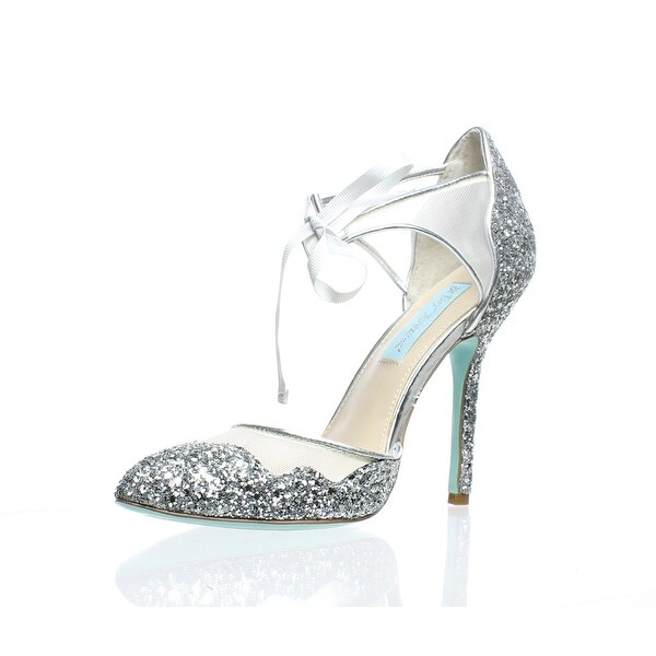 betsey johnson stela glitter heels