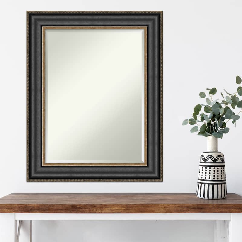 Beveled Wall Mirror - Thomas Black Bronze Frame - Thomas Black Bronze
