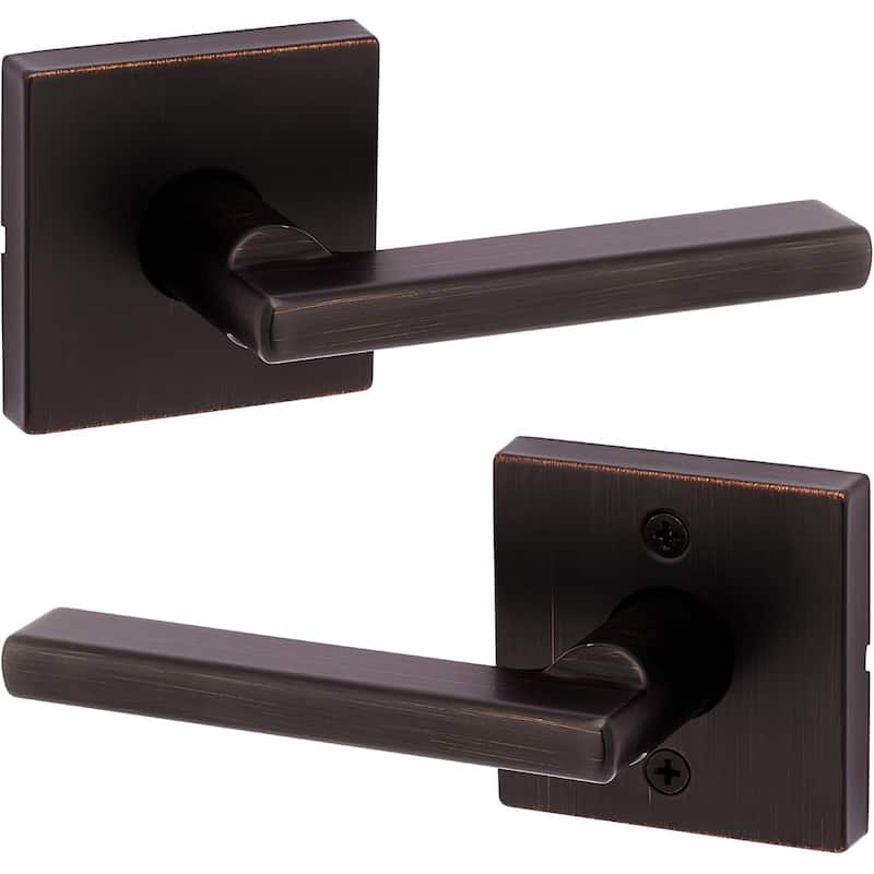 Kwikset Halifax Interior Passage Door Handle, Lever For Closet and Hallway Doors