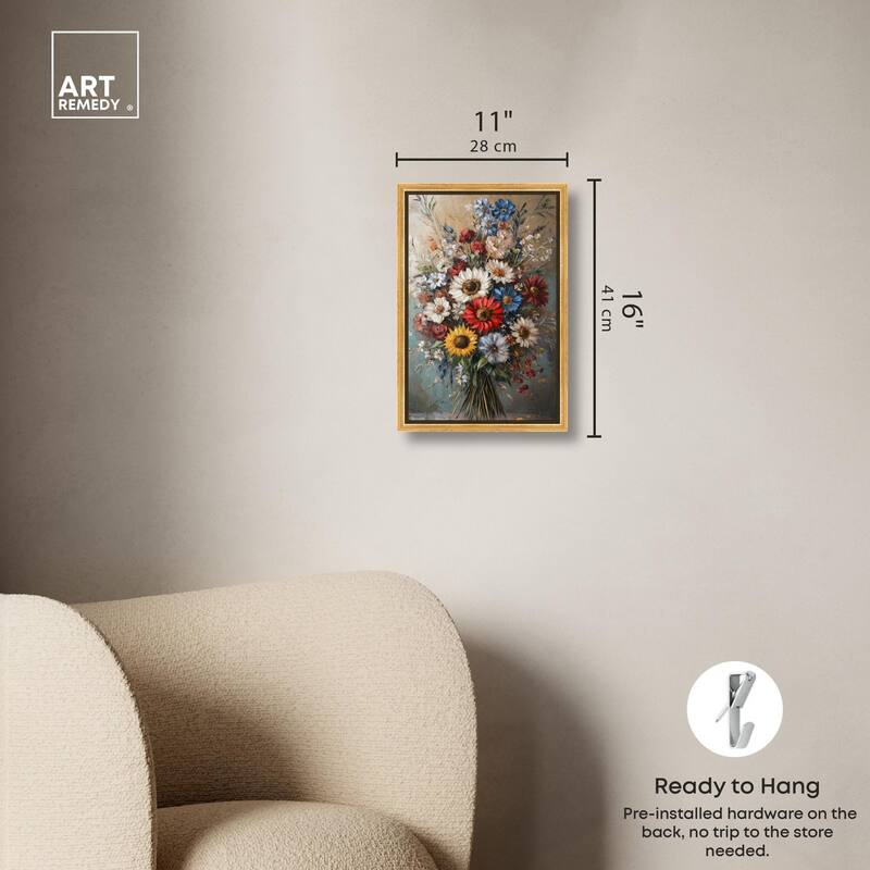 Symphony of Flowers I Canvas by Art Remedy