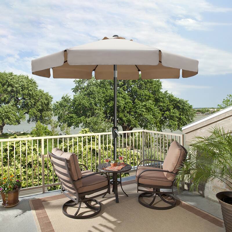 ABCCANOPY 10FT Outdoor Table Market Umbrella Tilt and Crank for Garden