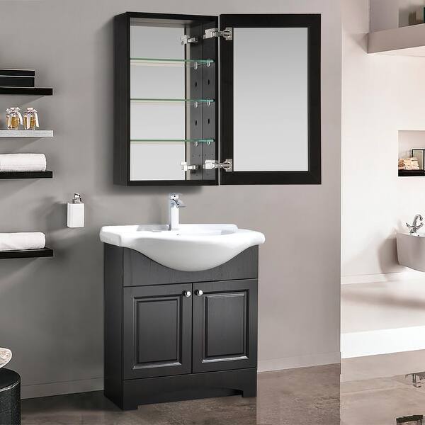 Shop 19 X 30 Inch Frameless Bathroom Medicine Cabinet Overstock 32192648