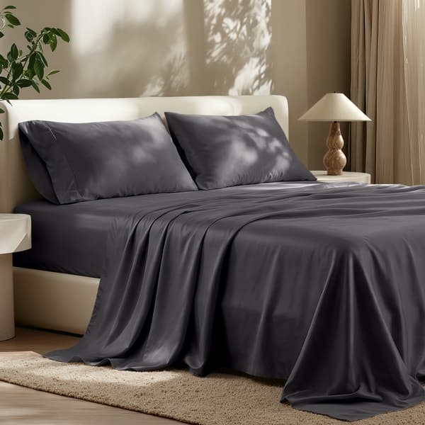 slide 2 of 28, Bare Home TENCEL™ Lyocell Sheet Set Twin XL - Forged Iron Grey
