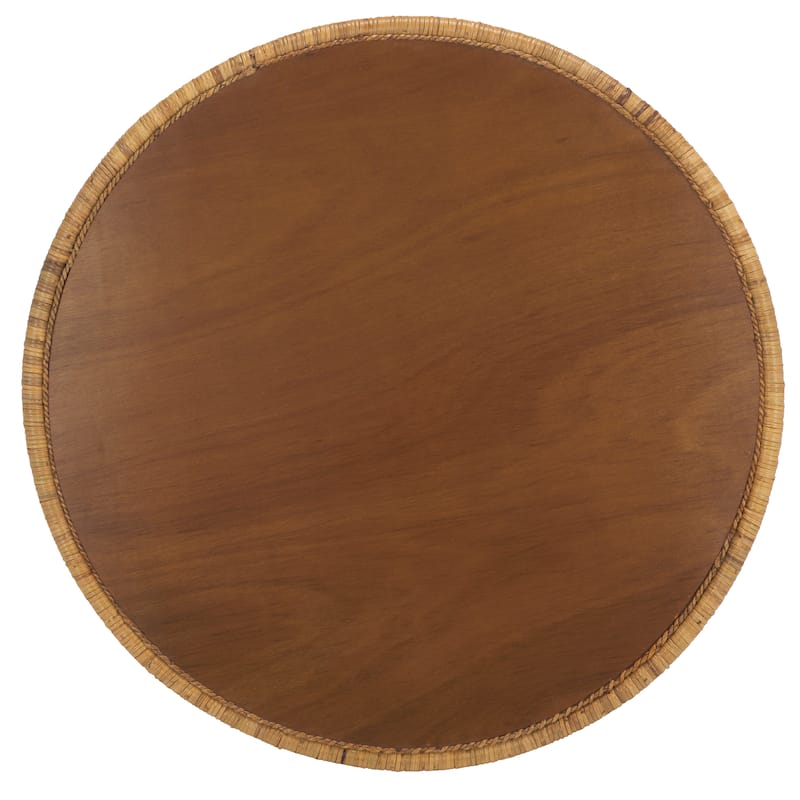 SAFAVIEH Couture Braylen Rattan Round Coffee Table - 40"W x 40"D x 18"H