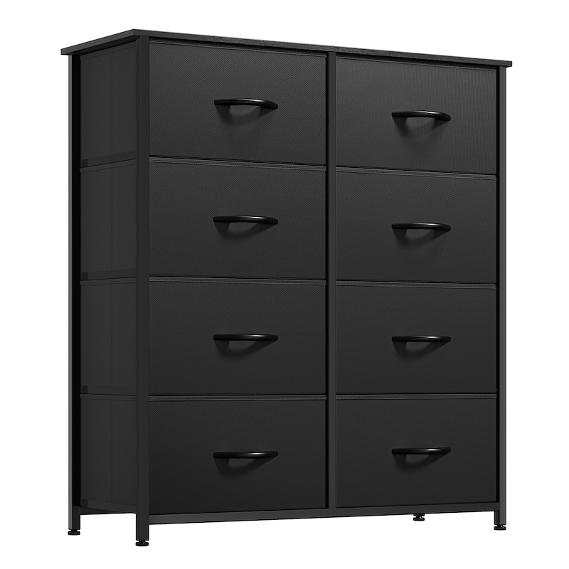 Modern Wide Dresser Storage Tower with 8 Drawers