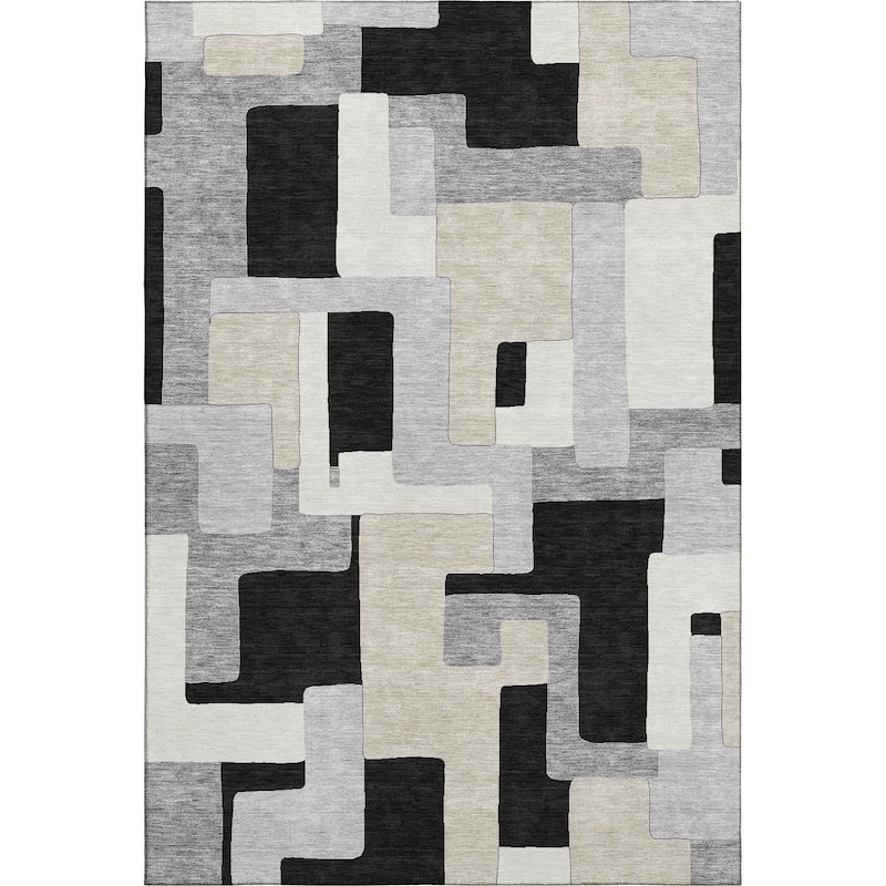Premium Washable Super Soft Geo Casual Mayfield Rug