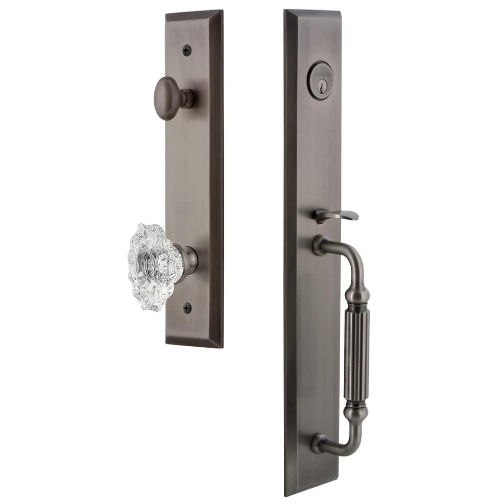 Grandeur Fifth Avenue Solid Brass Rose Keyed Entry Single Cylinder