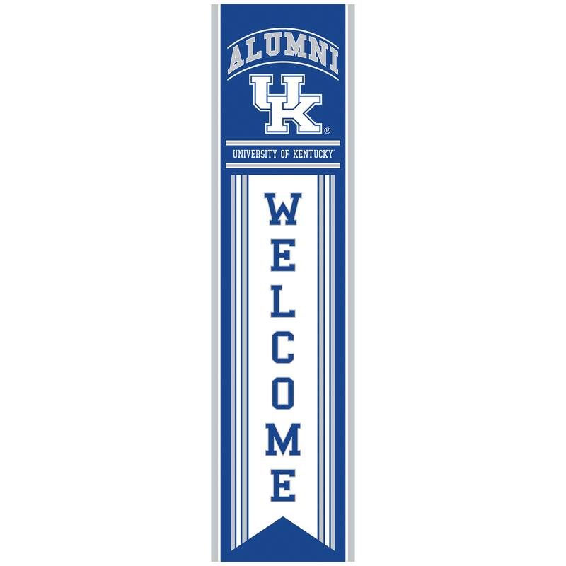 47" Porch Leaner Welcome Wall Sign, University of Kentucky - White