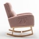 preview thumbnail 133 of 171, HOMYKA 28" Wide Rocking Chair for Nursery with Solid Wood Leg