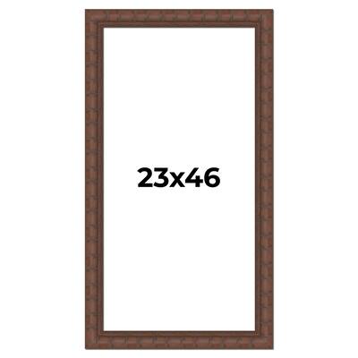 23x46 Frame Pewter Solid Wood Picture Frame Width 1.625 Inches | Interior Frame Depth 0.6875 Inches