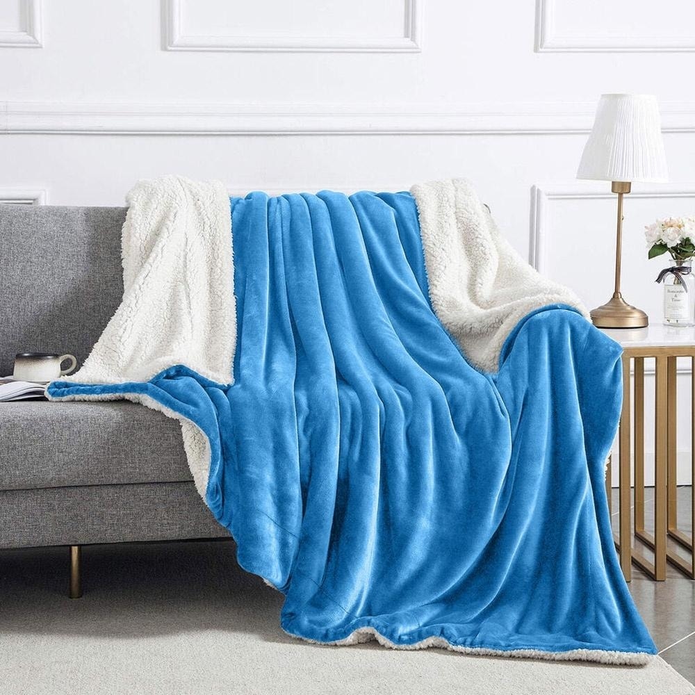Coleman Reversible Micromink Sherpa Throw Blanket 60 x 80 Bed Bath Beyond 38296927