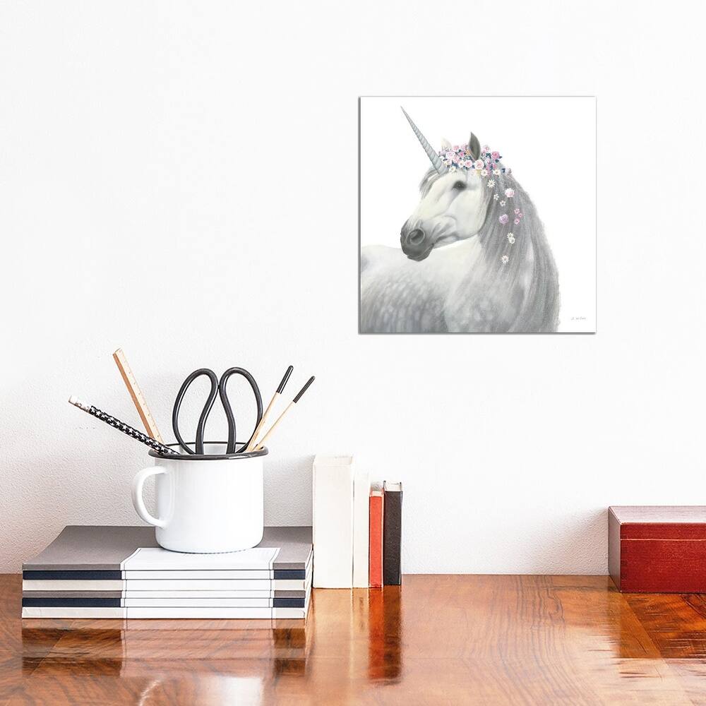 iCanvas "Enchanted Spirit Unicorn II" by James Wiens Canvas Print