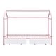 preview thumbnail 4 of 30, Metal House-Shaped Platform Bed with 2 Drawers, Convertible Twin XL to King Size Bed Frame for Bedroom, Apartment