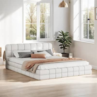 Queen Size Upholstered Platform Bed