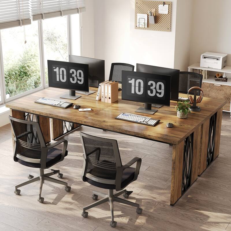 78.7 Inches Extra Long Computer Desk 2 Person Desk