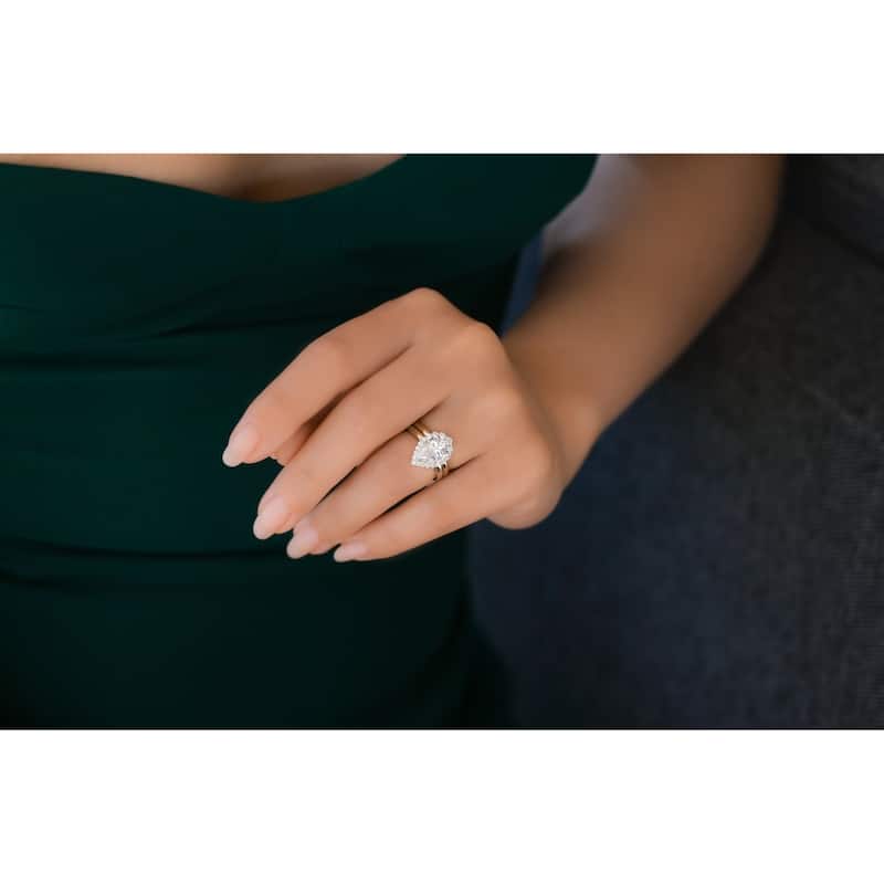 Annello by Kobelli 14k Gold Forever One Phoebe Bridal Set (DEF/VS, DEF/VS)