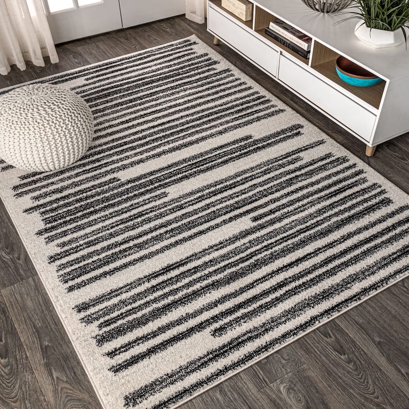 JONATHAN Y Aksil Modern Berber Stripe Area Rug