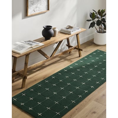 Livabliss Brook Glam Plaid Area Rug