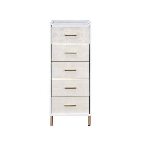5 Drawers Jewelry Armoire with Mirror