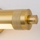 preview thumbnail 10 of 10, 18.5" Mid-Century Modern Brushed Brass Rotatble Cylinder LED Vanity/Picture Light with Milk White Round Tube Shade