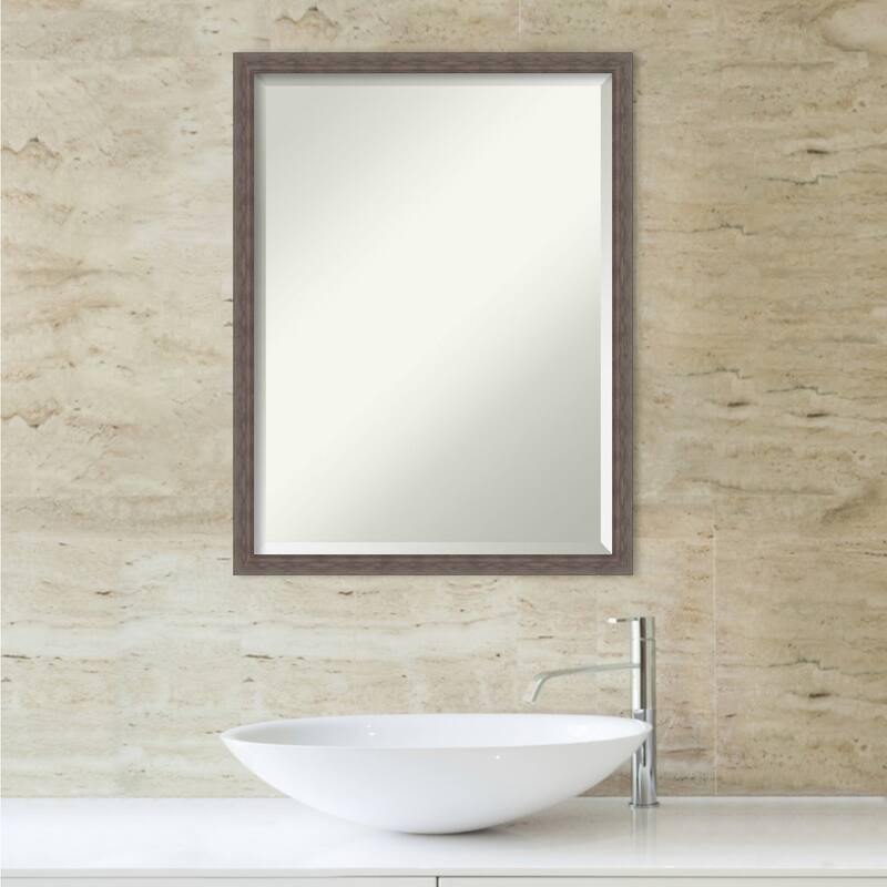 Beveled Bathroom Wall Mirror - Hera Frame