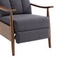 preview thumbnail 12 of 12, High Backrest Recliner Lazy Sofa Chair Dark Gray Modern Armchair