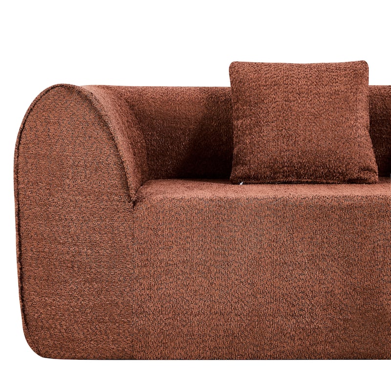 Christopher Knight Home - Curved Modular 110" Upholstered Sectional Sofa