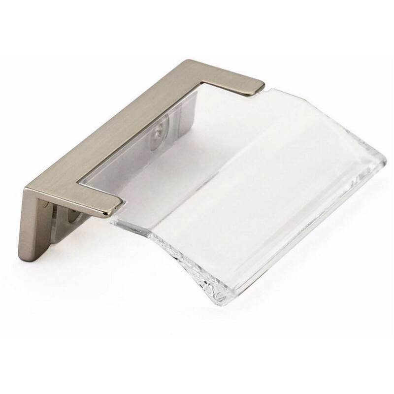 Schaub and Company 323-CL Positano 1-1/4" Center to Center Clear - Signature Satin Brass