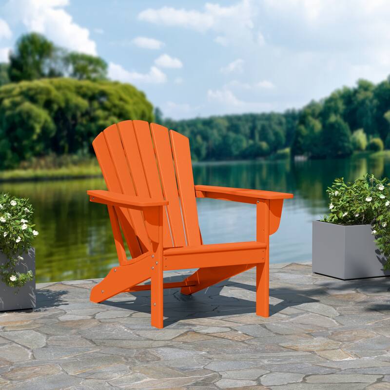 Altura Outdoor Eco-Friendly All Weather Poly Patio Adirondack Chair - Deep Seating