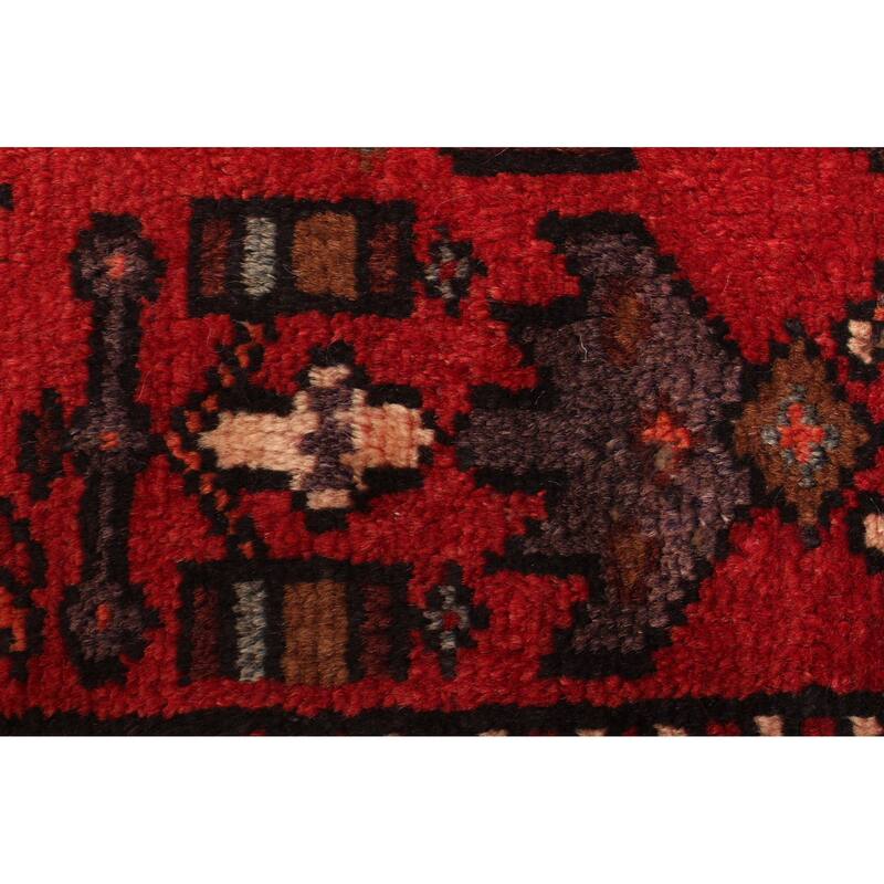 ECARPETGALLERY Hand-knotted Andelz Red Wool Rug - 3'3 x 6'9