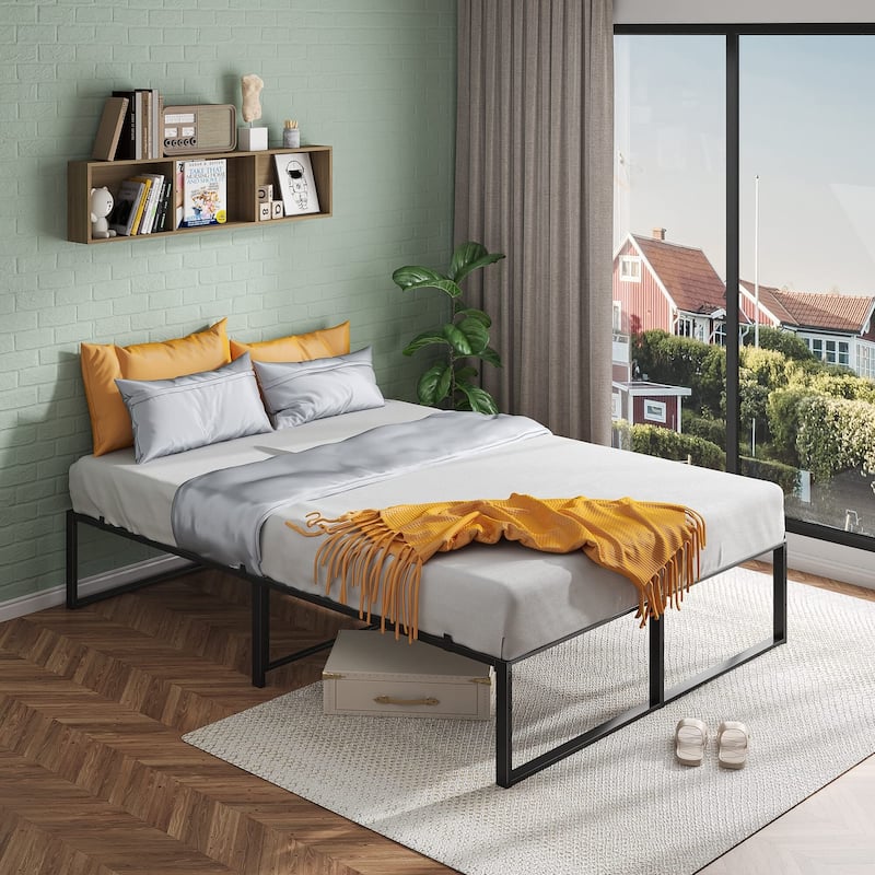 Bed Frame Platform - Black_Full new - Full
