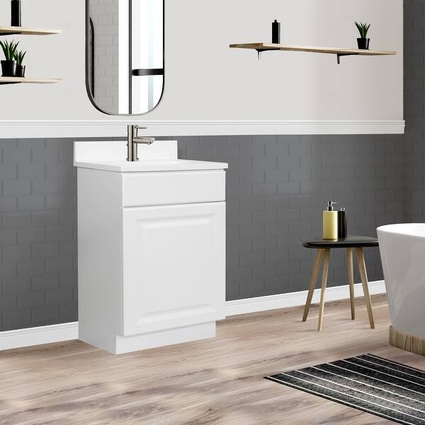 Design House 597112 Wyndham 18 Inch Unassembled 1-Door Topless Bathroom ...