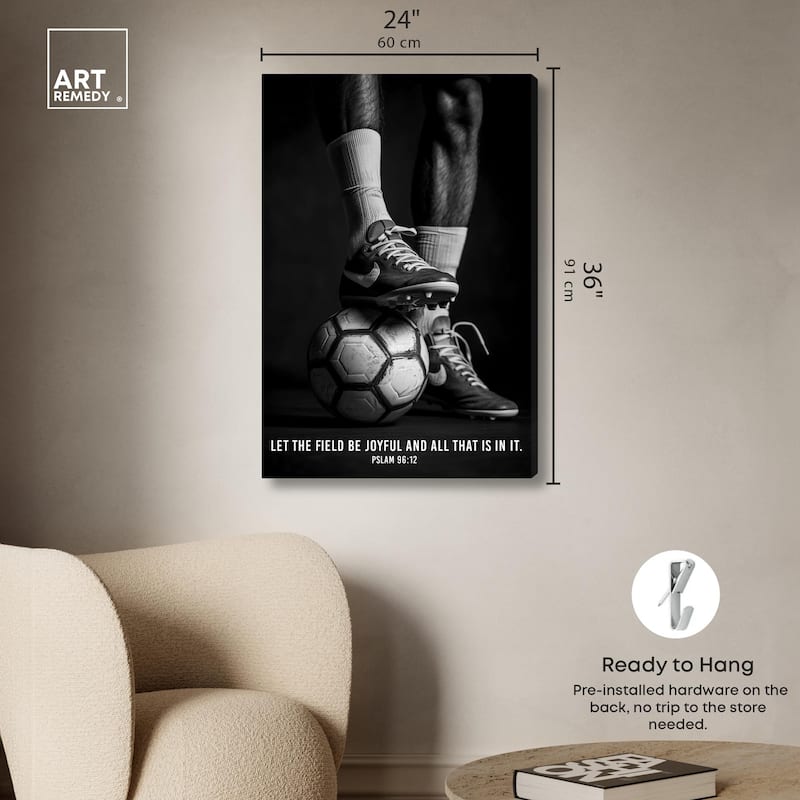 Let the Field be Joyful Canvas by Art Remedy, Gallery Wrapped