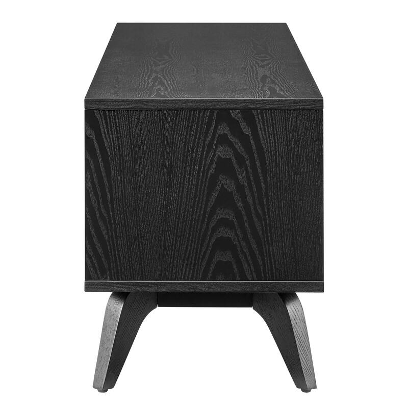 Lawrence 63" Media Stand in Black Stained Ash - 62 inches