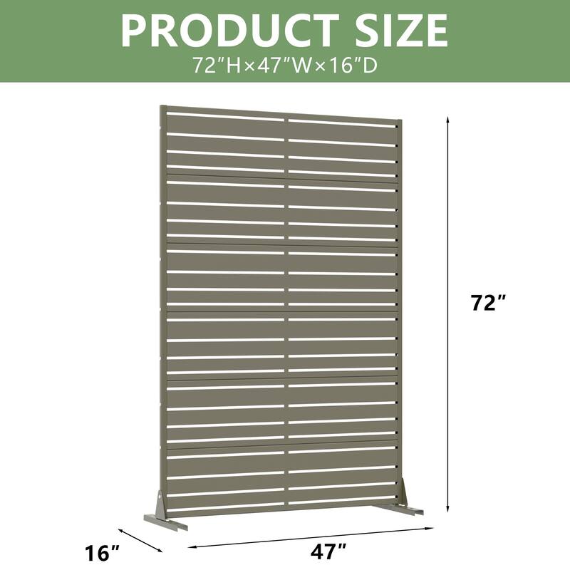 Outdoor Privacy Screen Metal Privacy Screen Panel Free Standing