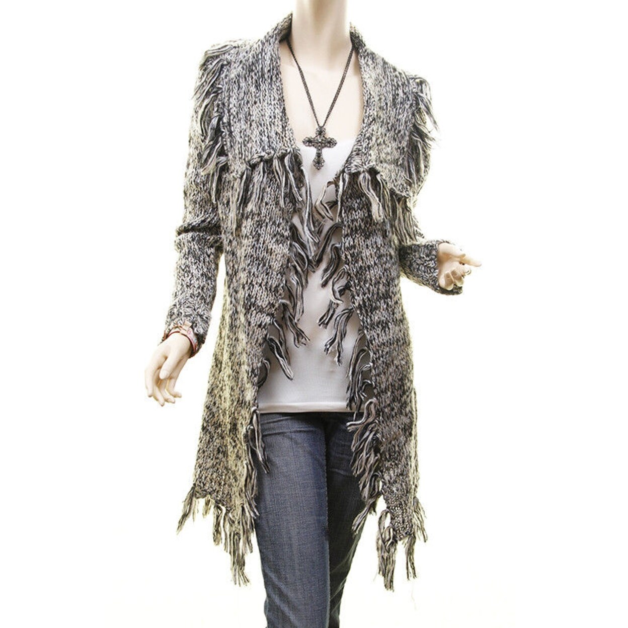 open front sweater jacket