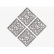 Option Paisley Square Bronze (Set of 4)