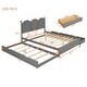 preview thumbnail 23 of 43, Queen Platform Bed with 2 Drawers & Twin XL Trundle