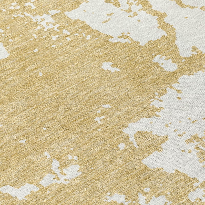 Machine Washable Indoor/ Outdoor Chantille Abstract Rug