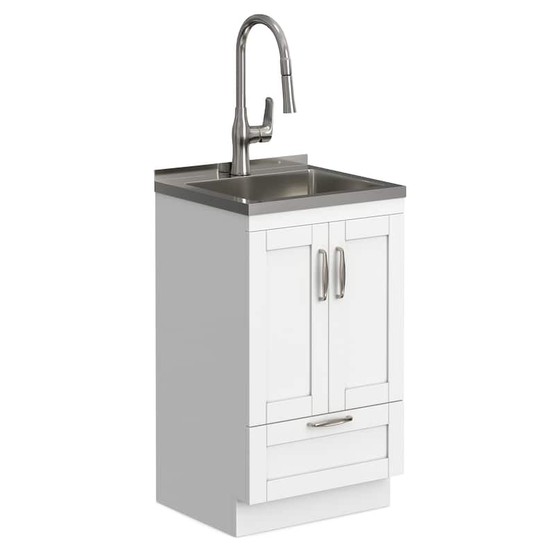 WYNDENHALL Alma Transitional Deluxe Utility Sink & Cabinet