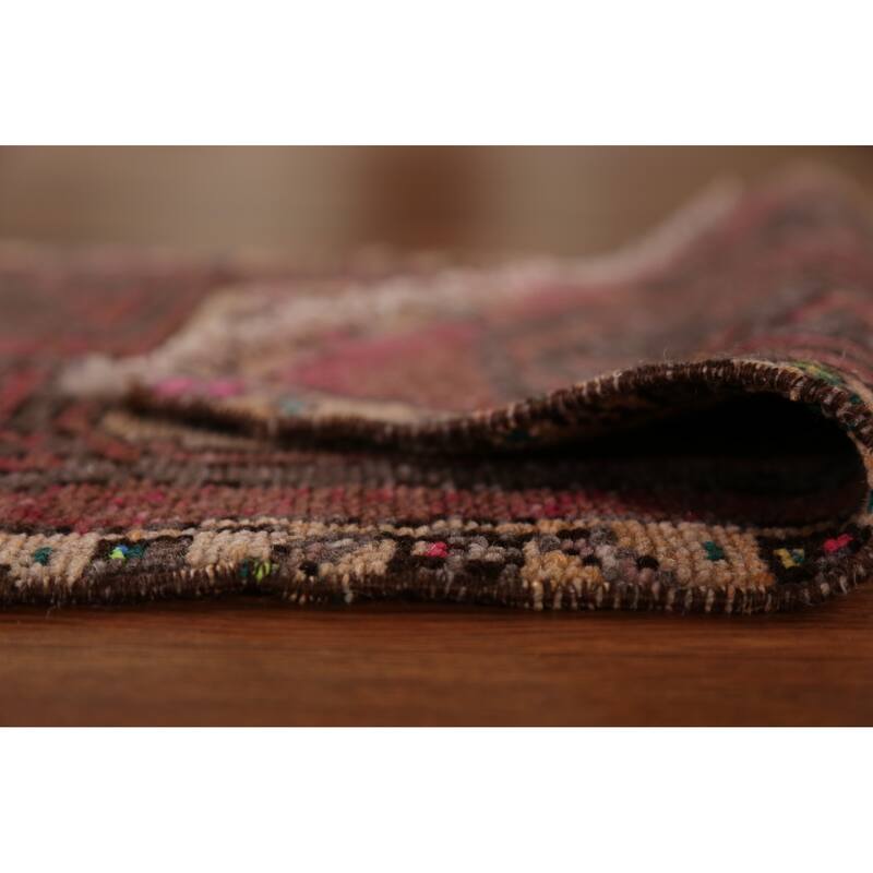 Hand Knotted Oriental 100% Wool Carpet Transitional Tribal Pink Anatolian Area Rug - 2' 6'' X 1' 8''