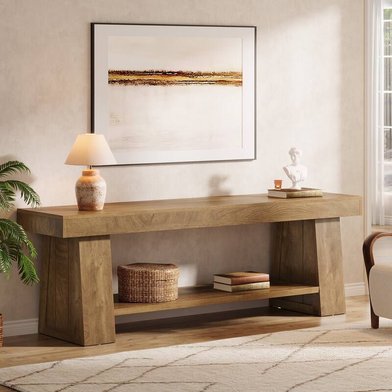 63" TV Stand for TVs up to 75 Inch, Entertainment Center with Storage Shelves, Media Television Stands for Living Room, Bedroom