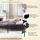 preview thumbnail 5 of 31, 68 in. Soft Convertible Sofa Bed with Adjustable Backrest and Solid Wood Legs