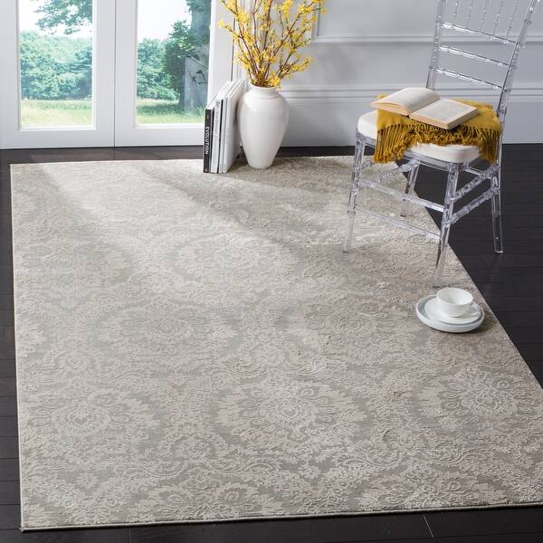 slide 2 of 28, SAFAVIEH Princeton Nuala Vintage Distressed Boho Oriental Polyester Rug 8' x 10' - Grey/Beige - Rectangle