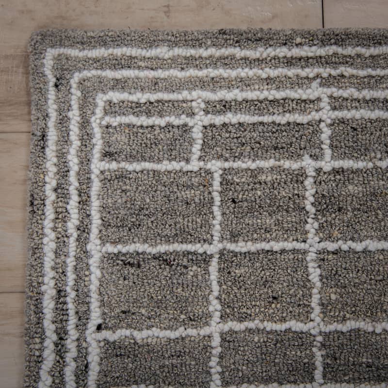 Alora Decor Lofton Geometric Contemporary Wool Rug